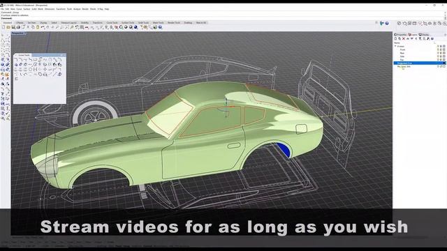 Surfacing a Datsun 240Z with Rhino 3D from Rhino 3D Tutorials ( details below for the tutorial ) смотреть онлайн