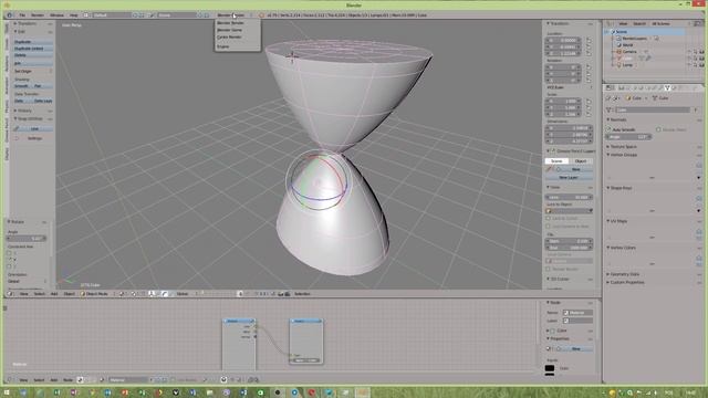 modeling hourglass in blender 2.79b - tutorial EN 2018 смотреть онлайн