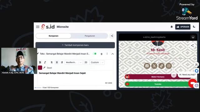 Pelatihan Desain Microsite Pembelajaran yang Inovatif dan Interaktif di Era Digital #Day 2 смотреть онлайн