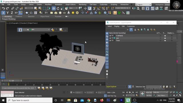 3dmax lesson 5 (LAYERS WITH SCENE EXPLORER)Hindi/Urdu смотреть онлайн
