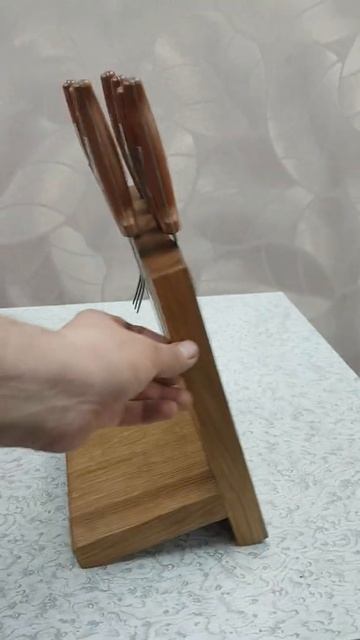 Магнитная подставка для ножей из дуба на 8 ножей смотреть онлайн