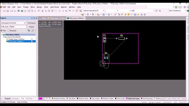 ALTIUM DESIGNER - Vista 3D, bordas e área da sua PCB смотреть онлайн