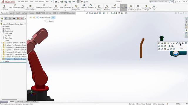 Assemble Robotic Arm (All part's) in Solidworks #Robot#Robotic arm #Solidworksprojects #Engineering смотреть онлайн