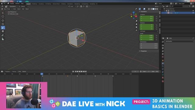 Nick Teaches Animation Basics in Blender смотреть онлайн
