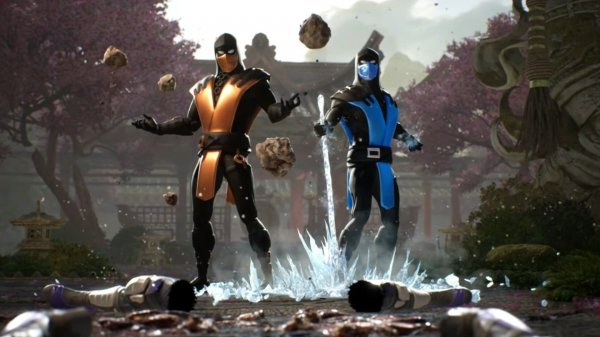 Анимации цветных ниндзя. Mortal Kombat 1. MK1