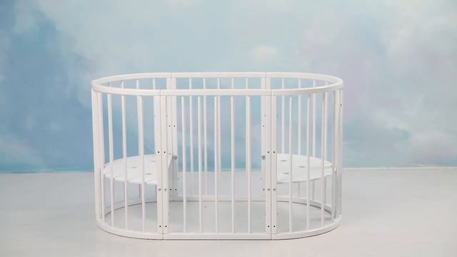 Сборка овальной кроватки Кроватка трансформер 6 в 1 Седьмое Небо смотреть онлайн