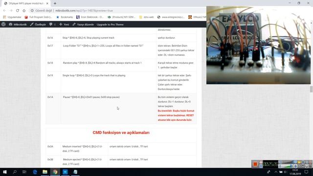 dfplayer arduino ile kütüphanesiz kontrol. (video dfplayer_1) смотреть онлайн