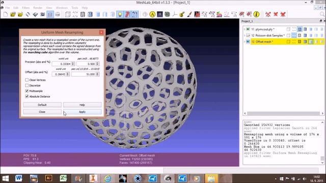 How to make? Voronoi 3.part MeshLab смотреть онлайн