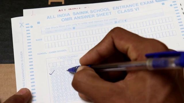 Sainik school entrance exam OMR Sheet (AISSEE), सैनिक स्कूल OMR कैसे भरे смотреть онлайн