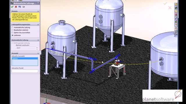 Routing in SolidWorks 2010 P'n'ID смотреть онлайн