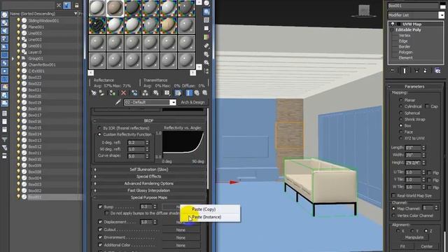 3DS MAX INTERIOR WITH RENDER смотреть онлайн