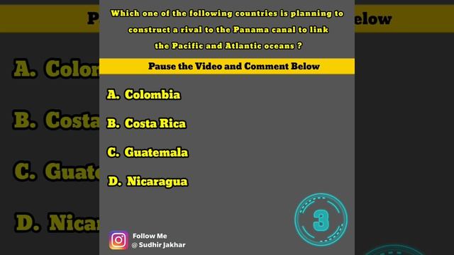 Which Country Is Planning To Construct A Rival To Panama Canal To Link The Pacific & Atlantic Ocean