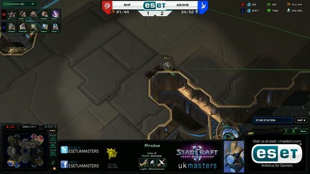 [Z] RMP vs [P] ABomB - ESET UK Masters Challenger Series Game 4 of 5 смотреть онлайн