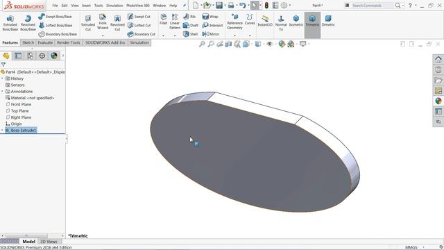 SolidWorks Tutorial Wooden toy Plane 8.Vertical tail смотреть онлайн