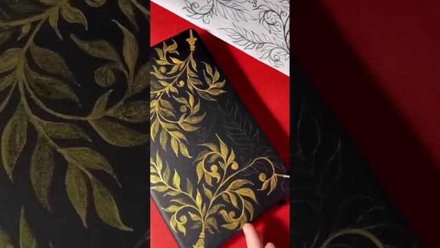 ✨ Расписываю свой скетчбук жидкой поталью Fractal Paint смотреть онлайн