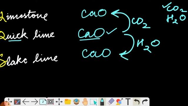 Trick For Learning Formula Of Limestone, Quick Lime And Slake Lime