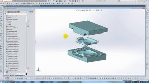 Создание формообразующих для  пресс формы в SolidWorks ч3