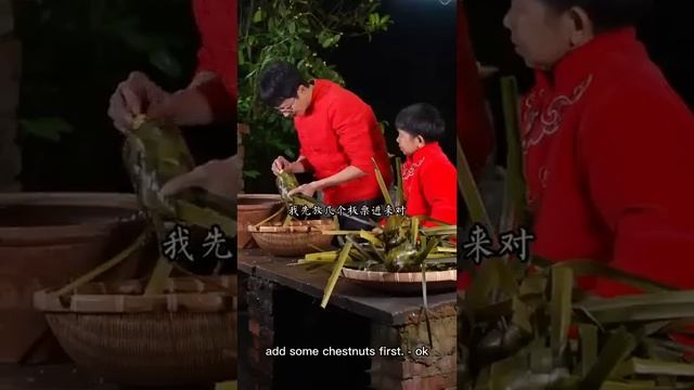 不起眼的叶子有着大大的作用。紧密交织，粽子香甜中带有清香 смотреть онлайн