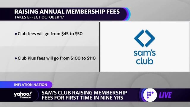 Sam's Club raises its membership fees for the first time in nine years смотреть онлайн