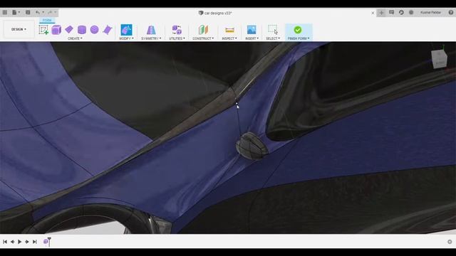 Designing car with edit form- Using autodesk fusion 360 смотреть онлайн