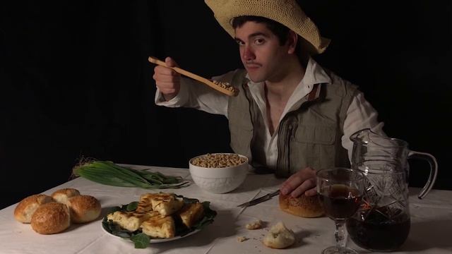 TABLEAU VIVANT VERSION OF "THE BEANEATER" BY ANNIBALE CARRACCI смотреть онлайн