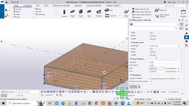 Footing Rebar In Tekla Structure смотреть онлайн