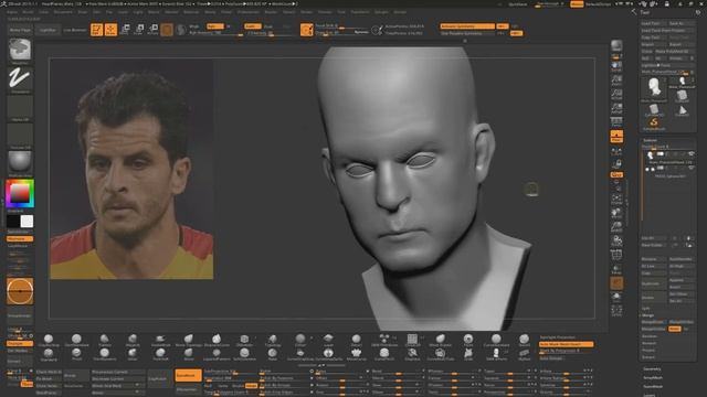 Sculpting Human Face in Zbrush смотреть онлайн