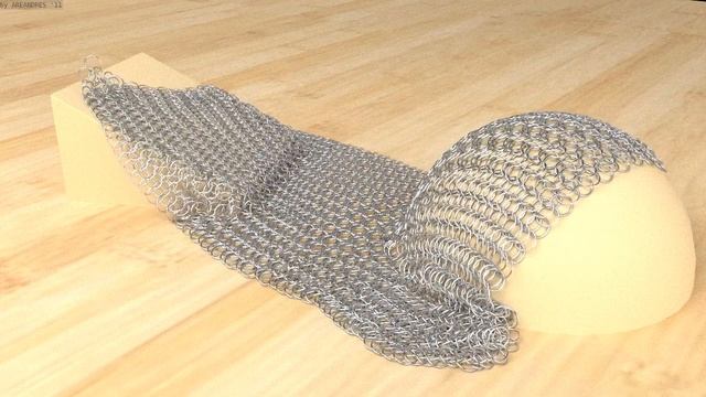 Blender cycles realistic chainmail dynamics part 1 смотреть онлайн