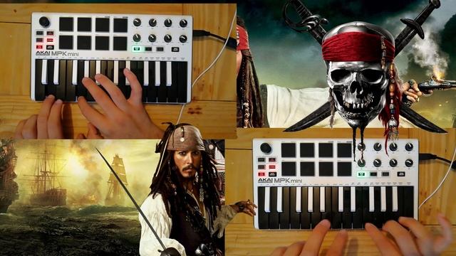 Pirates of the caribbean-theme song (COVER) AKAI MPK MINI MK2 смотреть онлайн