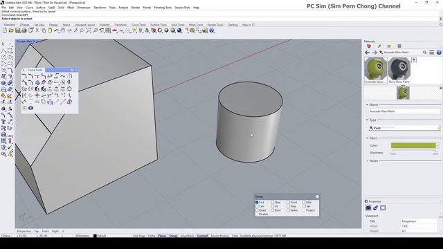 Rhino 3D Tutorial: Orient Object on a Slope Surface (Method 2) смотреть онлайн