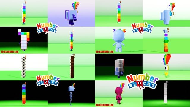 NUMBERBLOCKS Superparison Part 4 | 3D Blender Lab смотреть онлайн