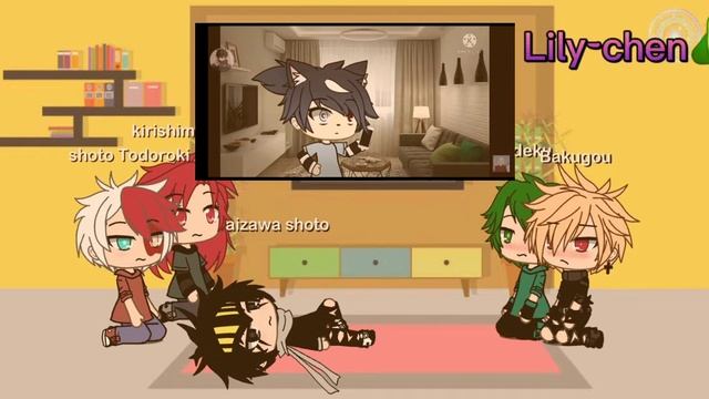 реакция Mha на страшилки