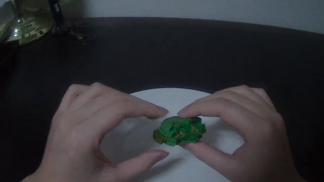 Eating A Matcha Green Tea Macaron French Confection POV