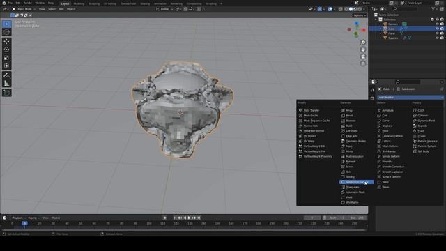Vacuum film around the object. Blender tutorial смотреть онлайн