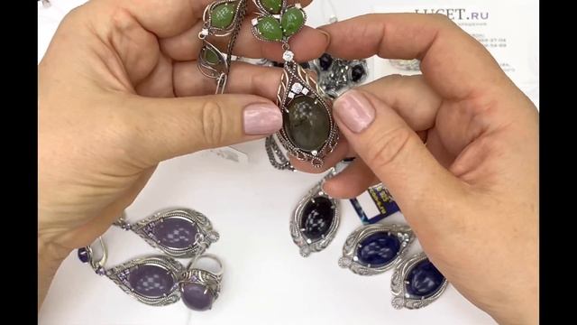 Для статных и красивых женщин - колье, серьги и кольцо ПАРСУНА. Завод Циркон.Цены под видео. смотреть онлайн