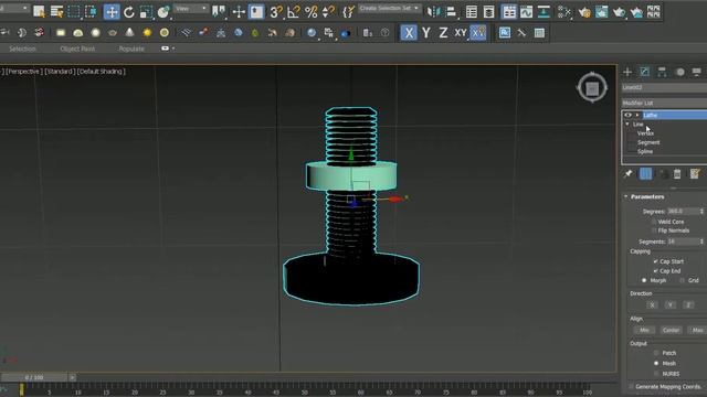 3D max - 3D Modeling - Create nail - مسمار смотреть онлайн
