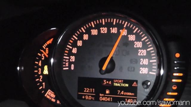 2014 Mini Cooper 136 HP 0-100 Km/h & 0-100 Mph Acceleration GPS