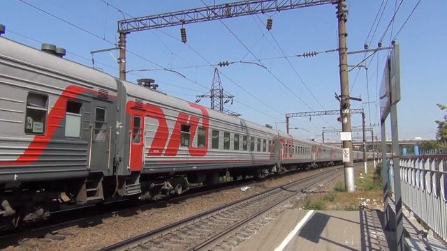 Электровоз ЭП1М-580 с поездом №467 Адлер — Смоленск смотреть онлайн