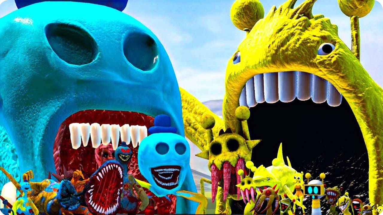 Семейство пожирателей пончиков против всех этапов игры simon sprunki 4 в garry's mod! смотреть онлайн