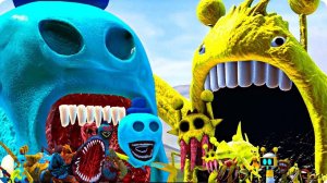 Семейство пожирателей пончиков против всех этапов игры simon sprunki 4 в garry's mod!