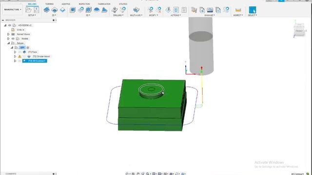Fusion 360 CAM Tutorial- Mill CAM ADV0203M смотреть онлайн
