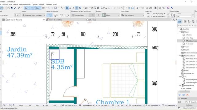 Archicad 26 _Modélisation des murs du RDC _Leçon 2 смотреть онлайн