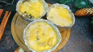 Жульен с курицей и грибами