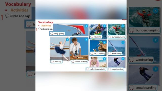 Excel for KZ grade 7. Module 1. Lesson 1. Vocabulary activities. Hobbies and leisure. смотреть онлайн