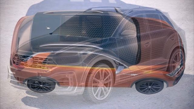 3D Model Volkswagen T Roc R 2020 at 3DExport.com смотреть онлайн