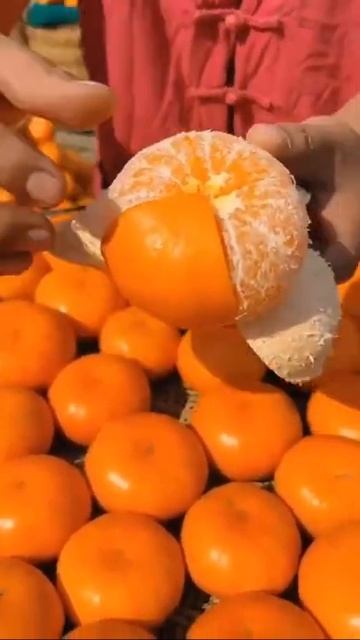 Relaxing And Satisfying Video - Sweety Mandarin Orange