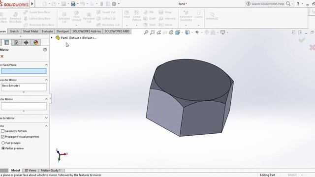 SOLIDWORKS TUTORIAL 07- Part 02- Thread Features, Thread Nut Design (T-Bolt, T-Nut & assembly) смотреть онлайн