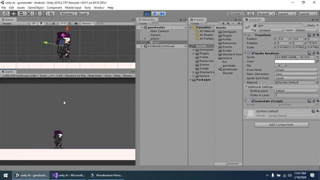2D Shooting in Unity || Aim at Mouse in Unity 2D (Shoot Weapon, Unity Tutorial for Beginners) смотреть онлайн