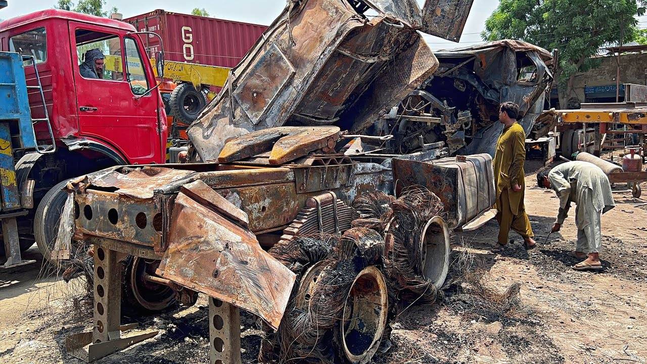Восстановите Полностью Разрушенный грузовик, Преобразуйте Его В Новый Грузовик