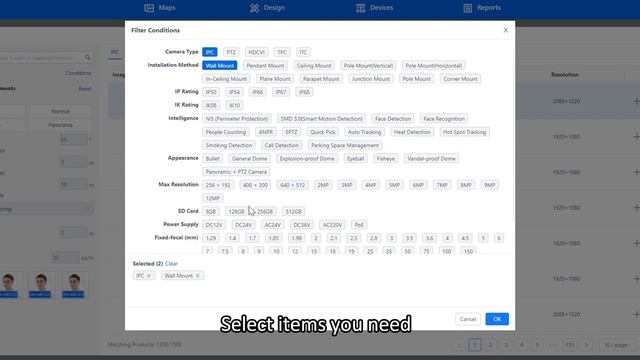 How to select camera devices by parameters？ смотреть онлайн